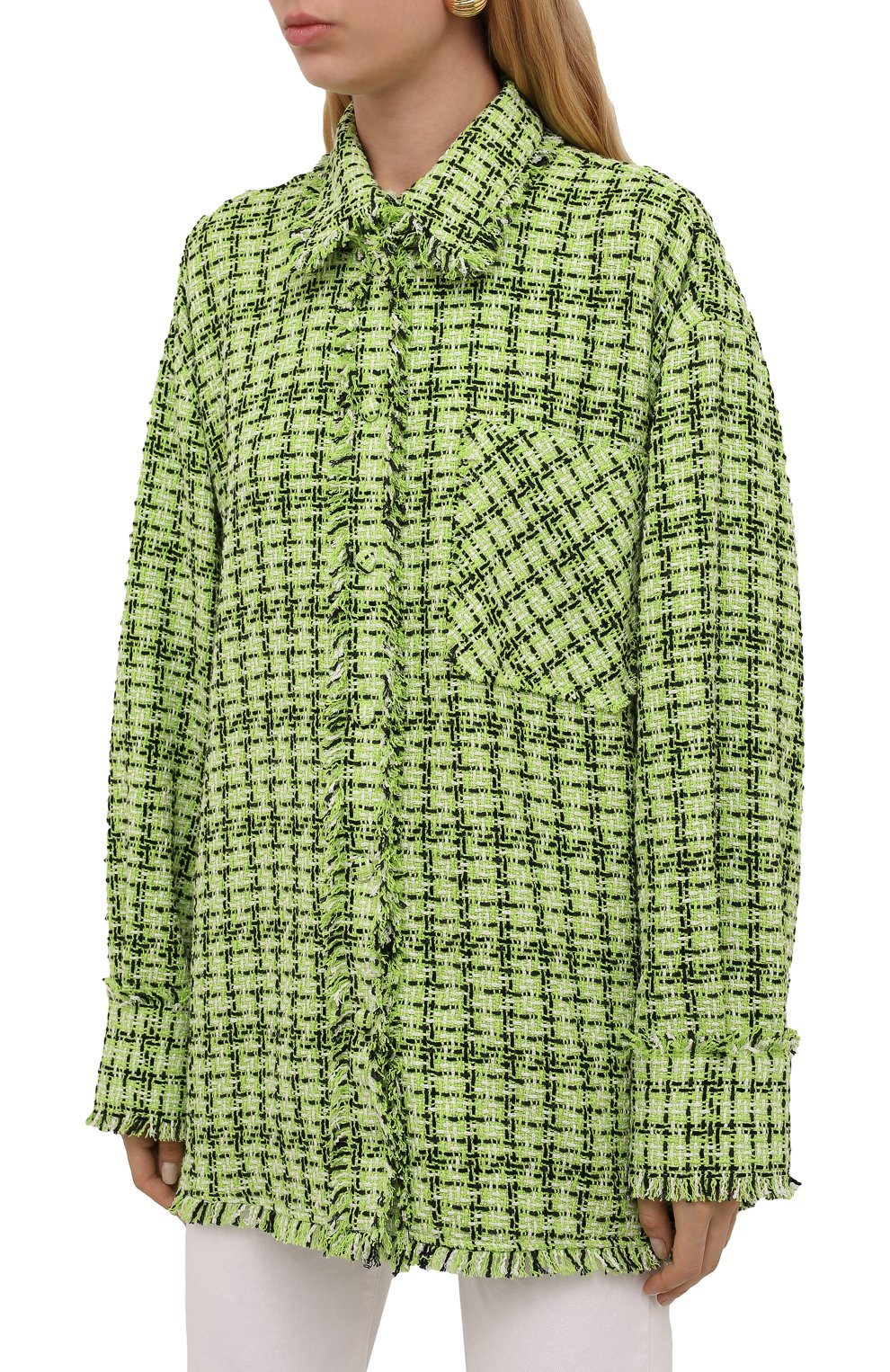 Хлопковая рубашка MSGM, арт. 3141MDE18 217624, фото 3