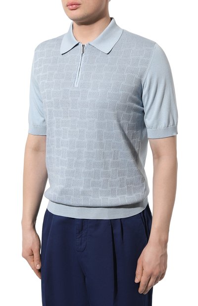 Поло из шелка и хлопка ZILLI, арт. KZP002M0153VINT00, фото 3