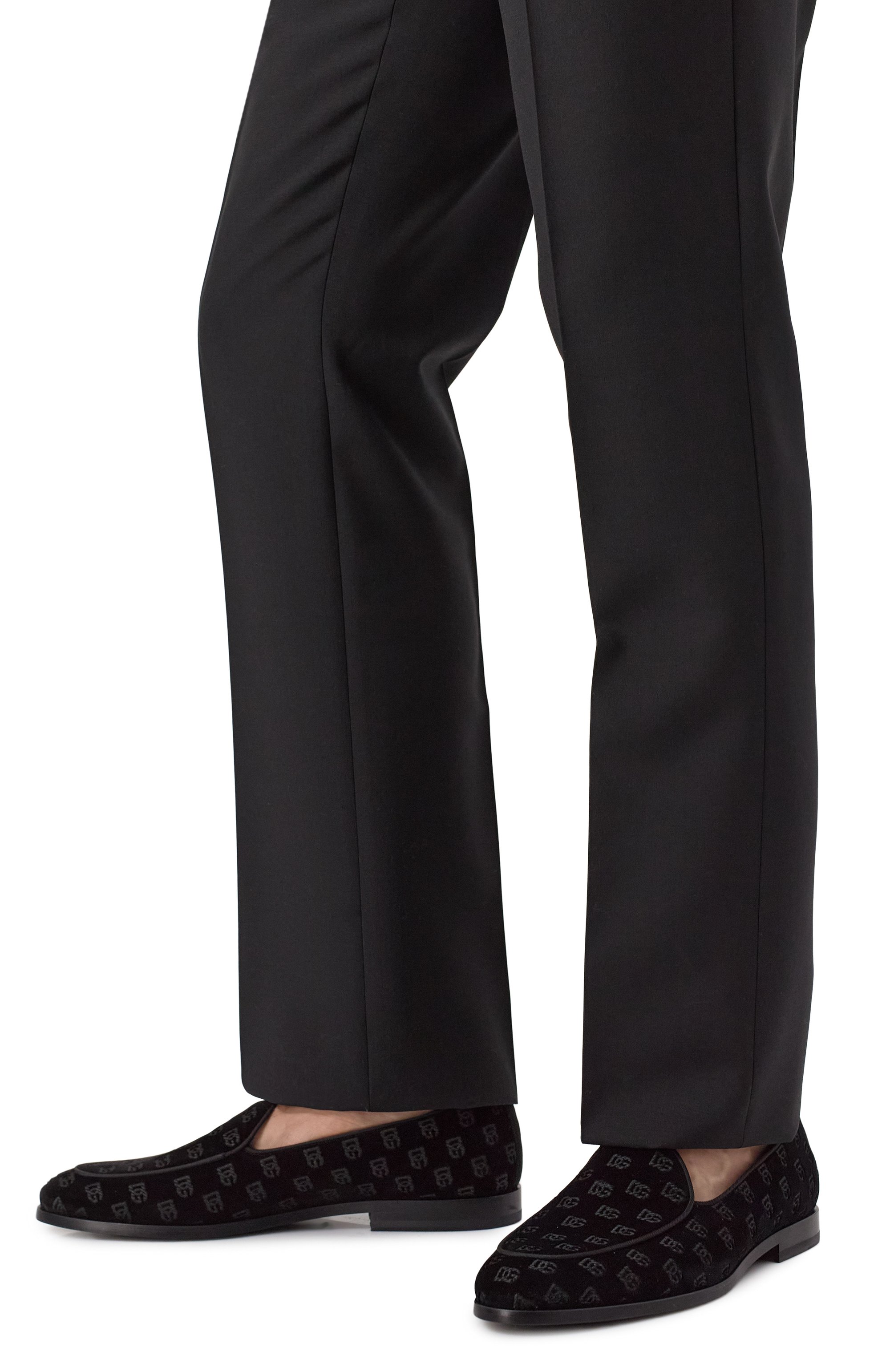 Текстильные лоферы altavilla DOLCE & GABBANA черного цвета по цене 99500 руб., арт. A50680/A6569, фото 3 Текстильные лоферы altavilla DOLCE & GABBANA, арт. A50680/A6569, фото 3