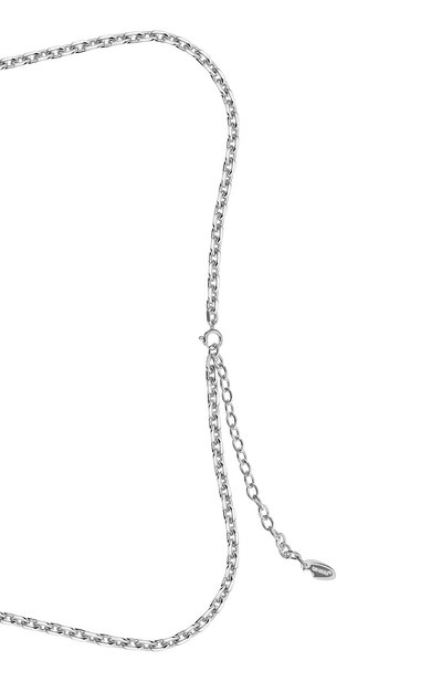 Цепь OFF-WHITE серебряного цвета по цене 35500 руб., арт. OMOB114F22MET001, фото 4 Цепь OFF-WHITE, арт. OMOB114F22MET001, фото 4