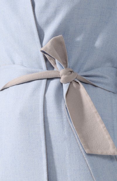 Двустороннее пальто с поясом из смеси кашемира и шелка KITON, арт. D45603DK09P23, фото 5