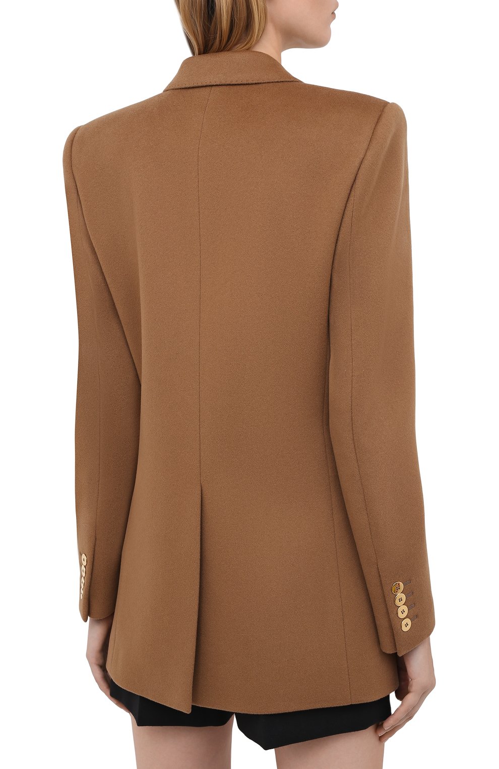Шерстяной жакет SAINT LAURENT бежевого цвета по цене 355500 руб., арт. 631607/Y3B45, фото 5 Шерстяной жакет SAINT LAURENT, арт. 631607/Y3B45, фото 5