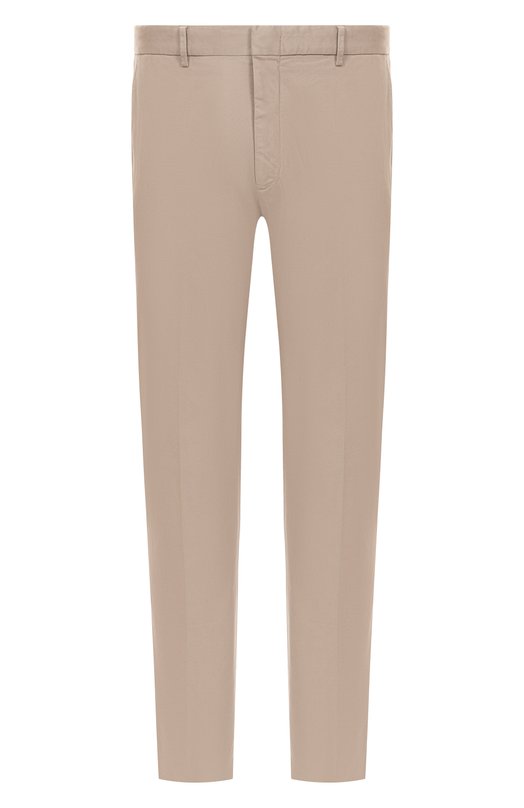 Хлопковые брюки Zegna TR00/RUE17A8 Бежевый TR00/RUE17A8