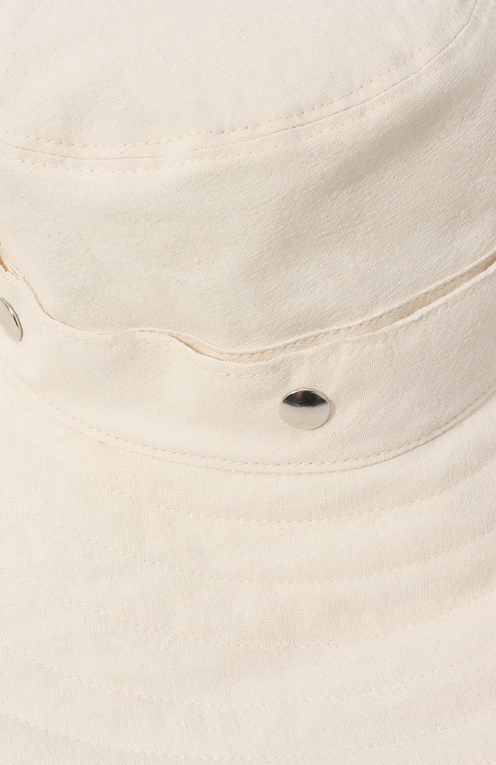 Шляпа из хлопка и льна ISABEL BENENATO кремового цвета по цене 41650 руб., арт. DA11S23, фото 4 Шляпа из хлопка и льна ISABEL BENENATO, арт. DA11S23, фото 4