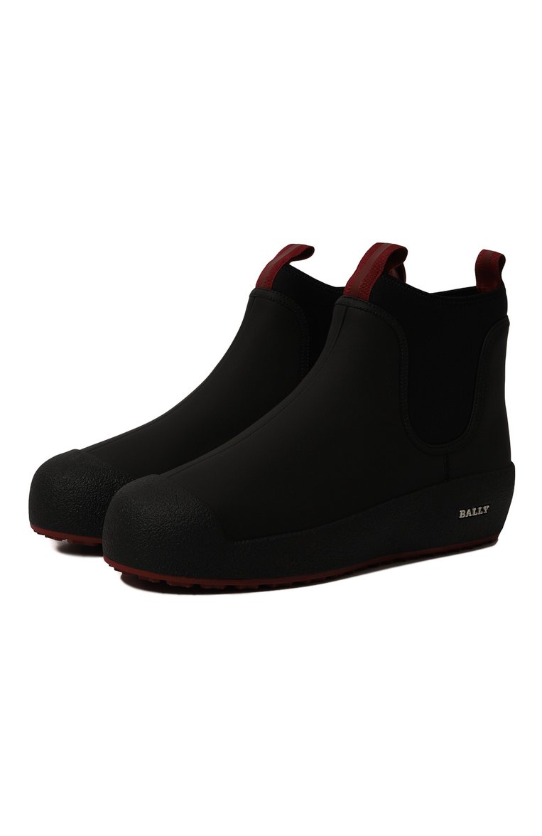 Мужские кожаные челси BALLY черного цвета, арт. 600273/24561 | Фото 1 (Материал утеплителя: Натуральный мех; Мужское Кросс-КТ: Челси-обувь; Подошва: Массивная; Материал сплава: Проставлено; Региональные ограничения белый список (Axapta Mercury): Не проставлено; Драгоценные камни: Проставлено; Материал внешний: Натуральная кожа)