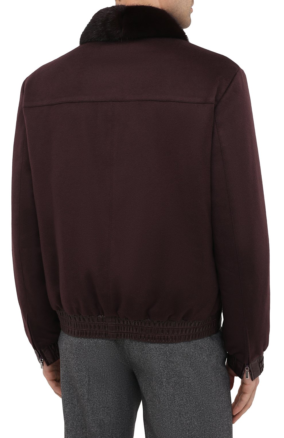 Комбинированный бомбер с воротником из норки ZILLI, арт. MAU-IND0C-D0671/1003, фото 4