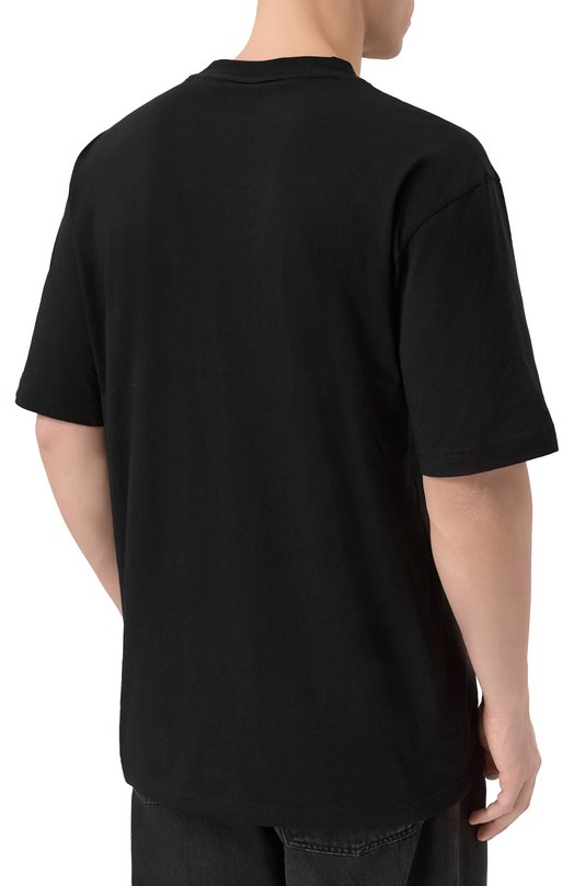 Хлопковая футболка HUGO 50553330 Чёрный  50553330 Фото 4