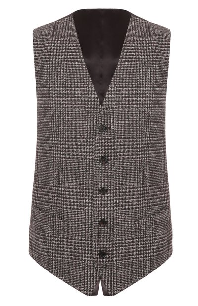 Мужской жилет из шелка и шерсти DOLCE & GABBANA, арт. G702UT/FQMKD