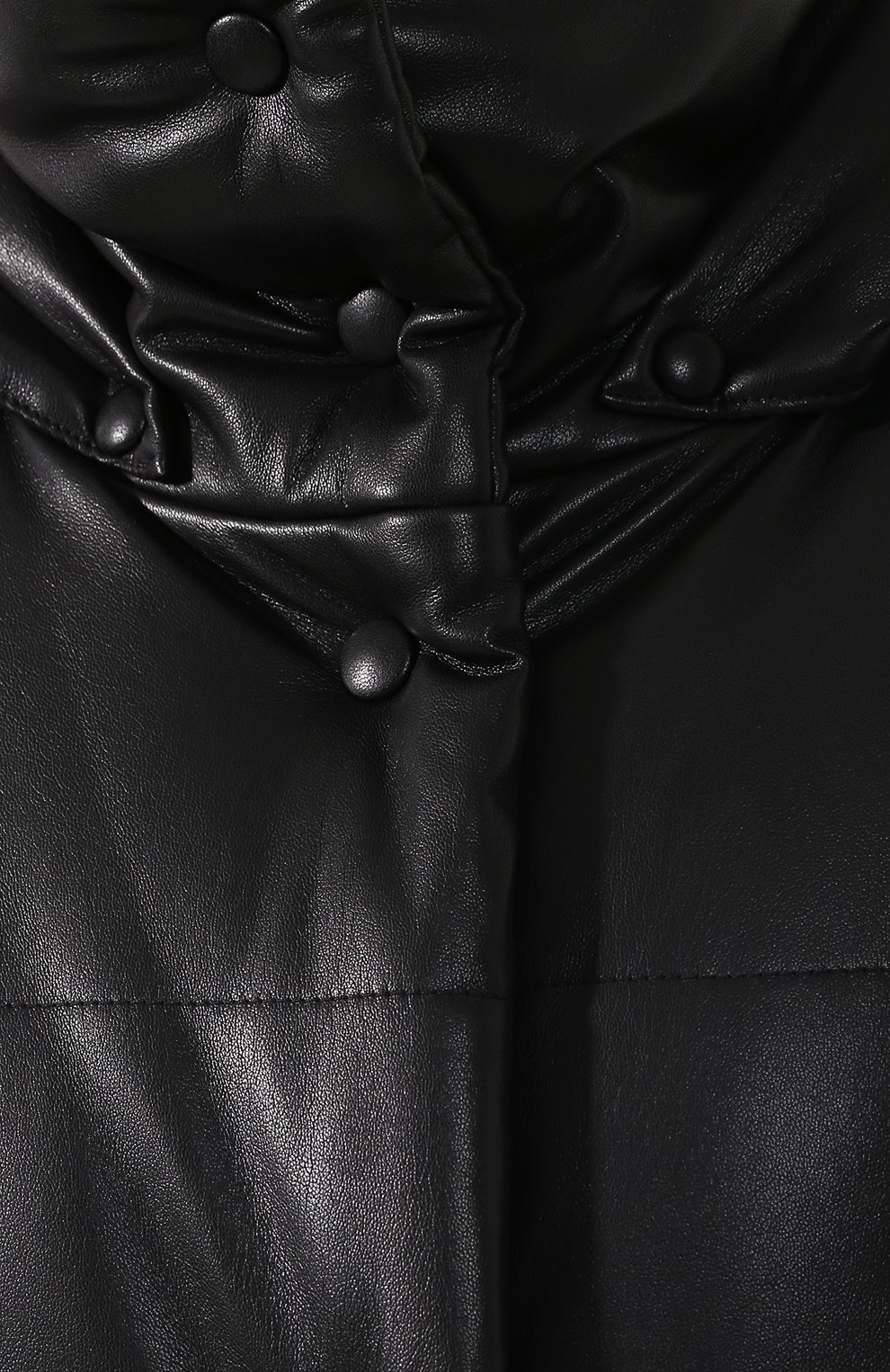 Пальто с капюшоном NANUSHKA, арт. ESKA_BLACK_VEGAN LEATHER, фото 5