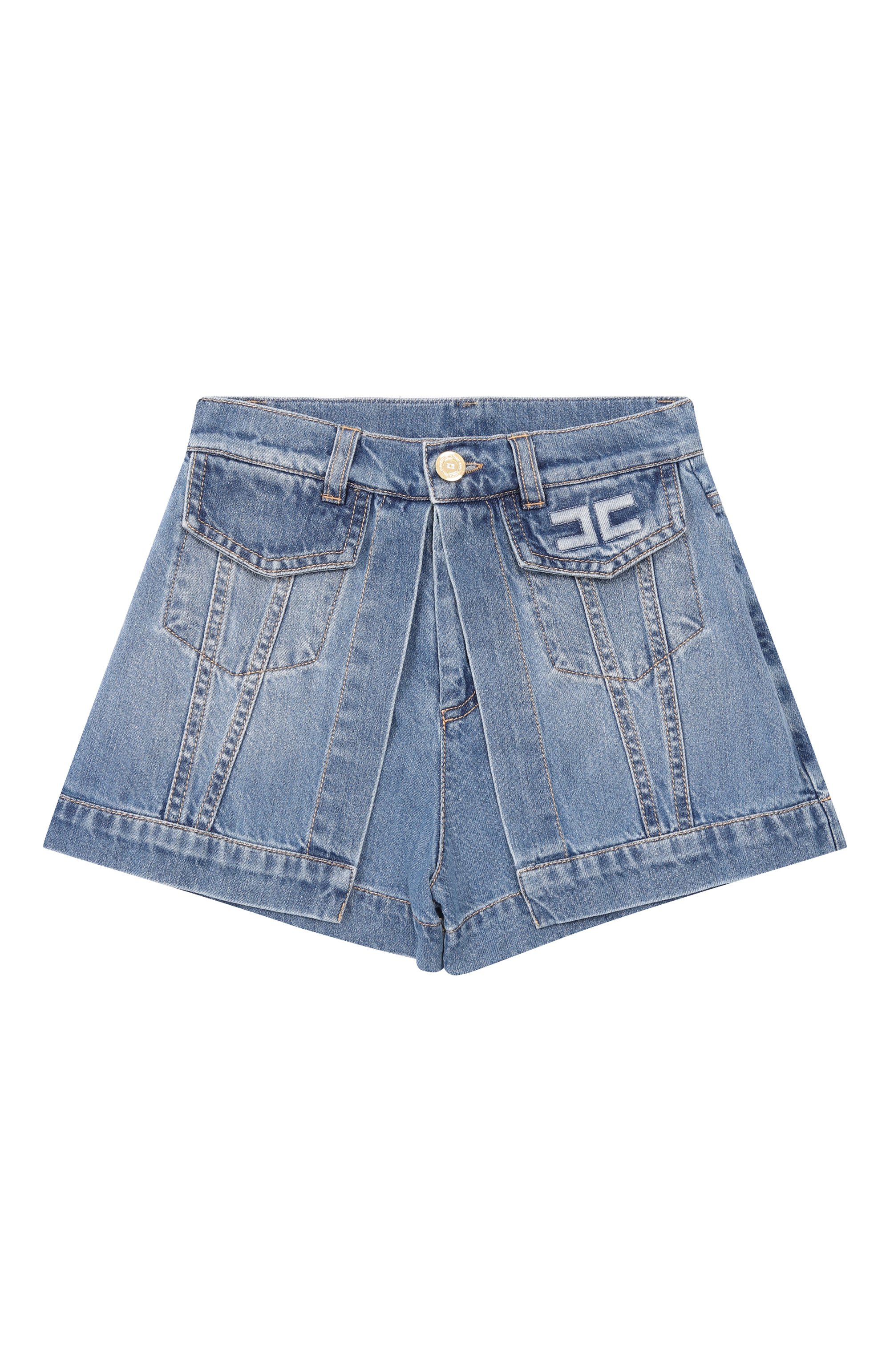 Джинсовые шорты ELISABETTA FRANCHI LA MIA BAMBINA, арт. EFBE0760/DF011, фото 1