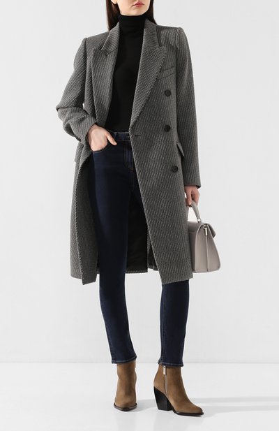 Шерстяное пальто ISABEL MARANT серого цвета по цене 139500 руб., арт. MA0710-20P009I/HARRY, фото 2 Шерстяное пальто ISABEL MARANT, арт. MA0710-20P009I/HARRY, фото 2