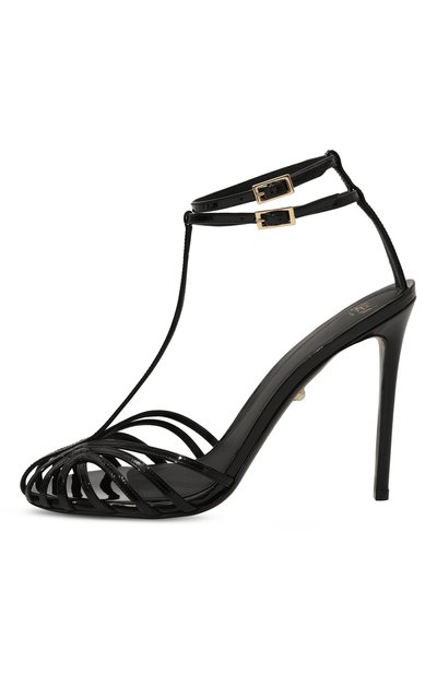 Кожаные босоножки stella 110 ALEVI MILANO, арт. L19W7002.U.0004997/PATENT, фото 4