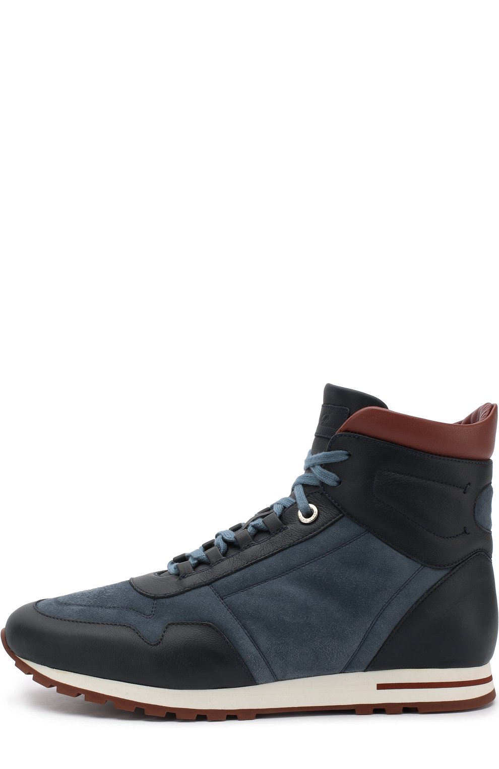 Высокие комбинированные кроссовки на шнуровке LORO PIANA, арт. FAG3629, фото 3