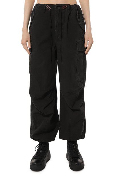 Хлопковые брюки-карго R13 черного цвета по цене 66550 руб., арт. R13WR241-R321B, фото 3 Хлопковые брюки-карго R13, арт. R13WR241-R321B, фото 3