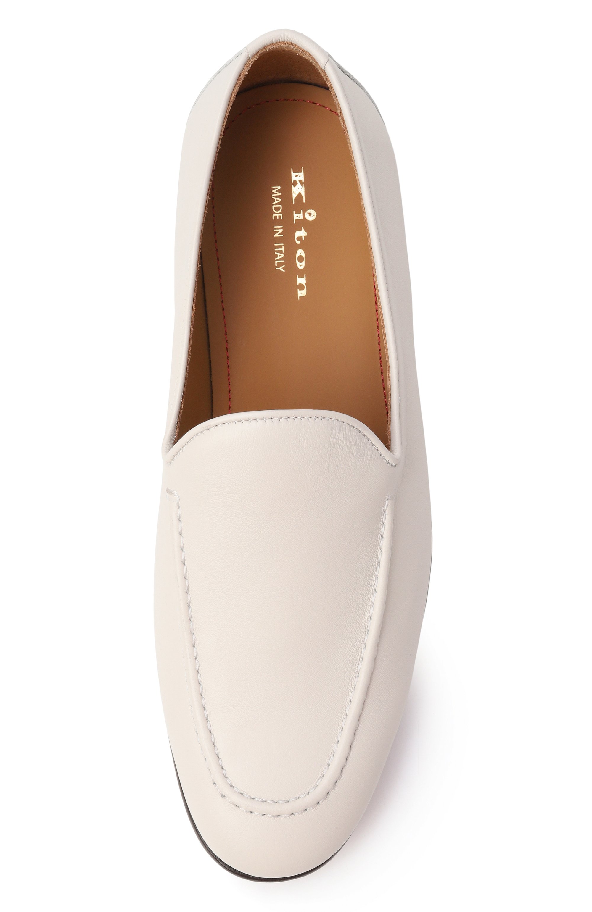 Кожаные лоферы KITON, арт. USSA404N01285, фото 5