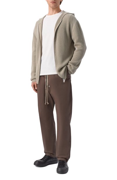 Мужские кожаные кеды tower low RICK OWENS, арт. RU02F4891/LC0