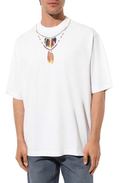 Хлопковая футболка MARCELO BURLON, арт. CMAA054C99JER0020125, фото 3