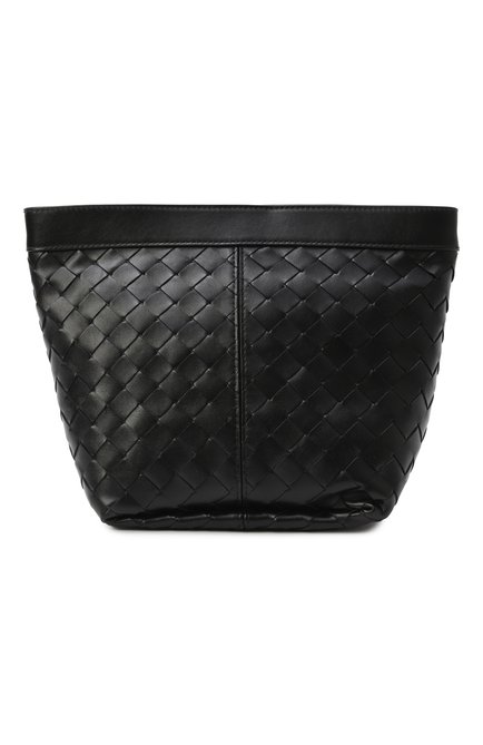 Женская клатч flip flap medium BOTTEGA VENETA черного цвета, арт. 808273/V3IV1 | Фото 1 (Драгоценные камни: Проставлено; Материал сплава: Проставлено; Материал: Натуральная кожа; Размер: medium)