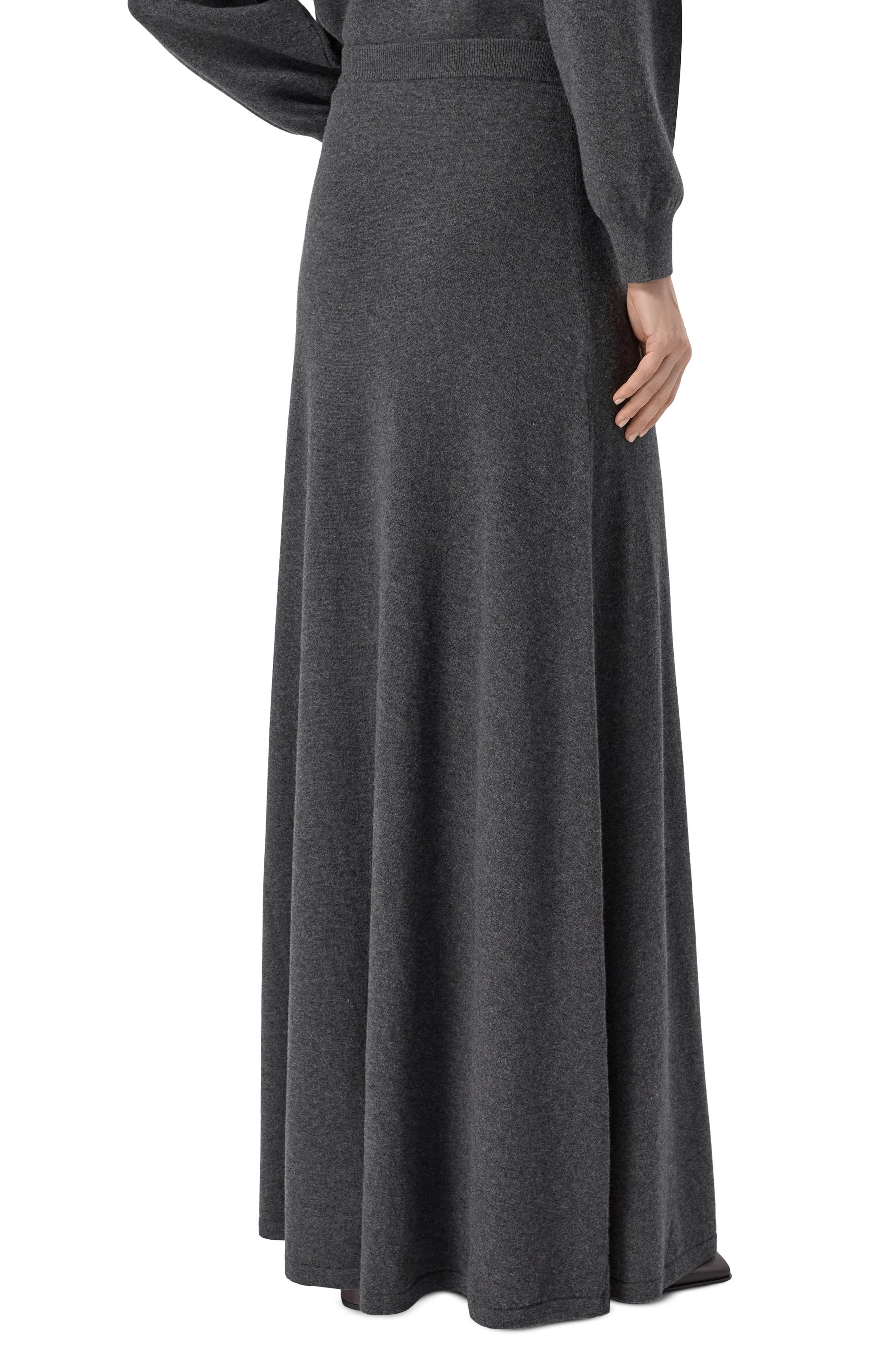 Шерстяная юбка BALENCIAGA серого цвета по цене 218500 руб., арт. 849932/T1754, фото 4 Шерстяная юбка BALENCIAGA, арт. 849932/T1754, фото 4