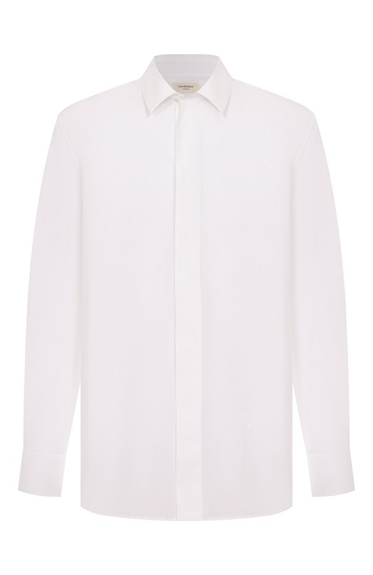 Хлопковая сорочка Saint Laurent 826821/Y217W Белый 826821/Y217W