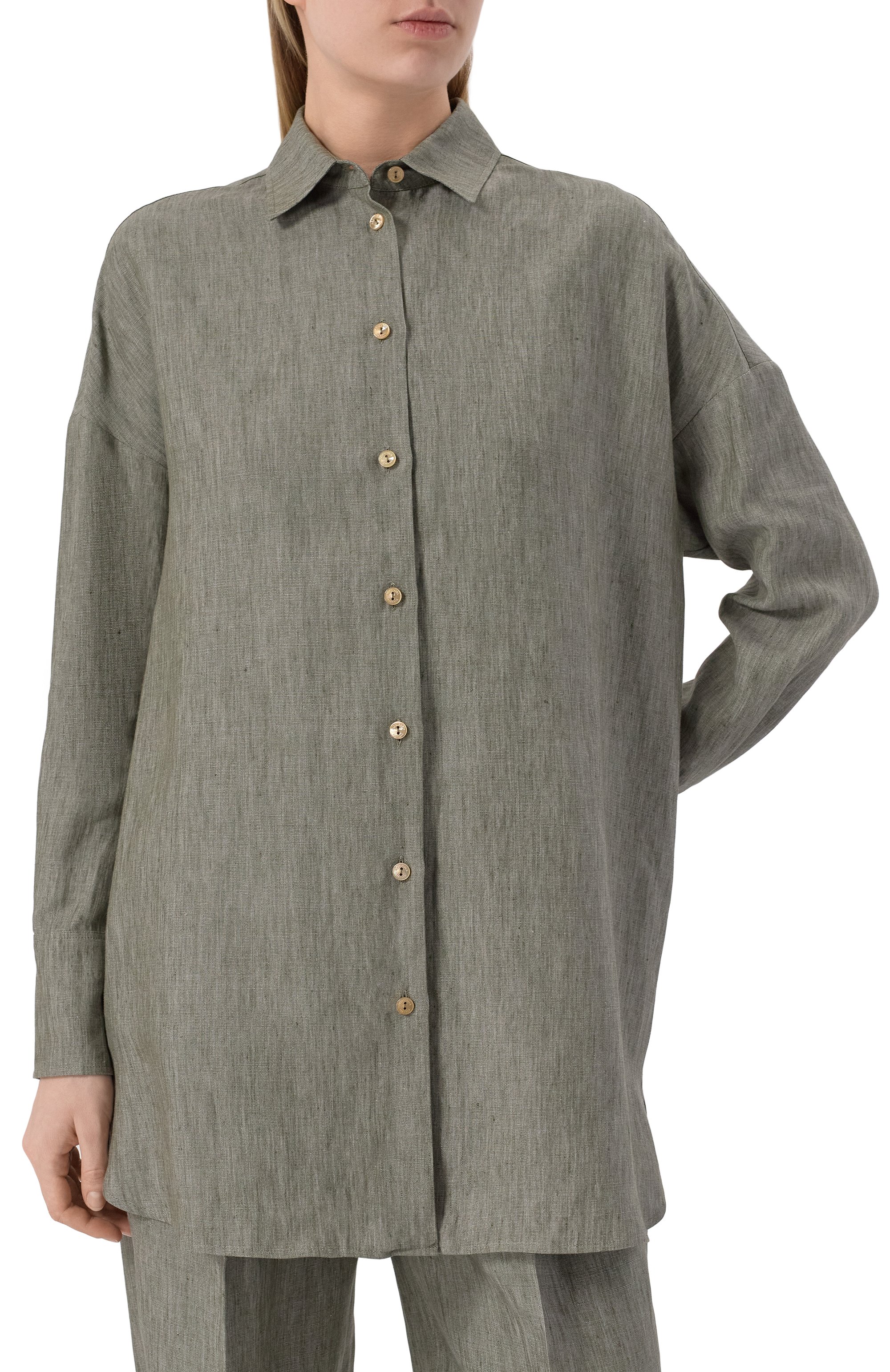 Льняная рубашка AGNONA, арт. TD0901/U3039, фото 3