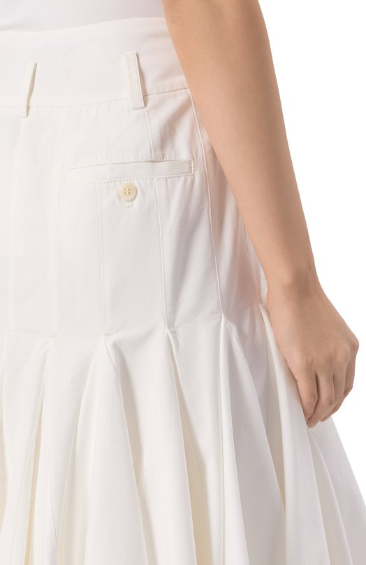Хлопковая юбка Jacquemus 25E251SK076/1520 Белый  25E251SK076/1520 Фото 5