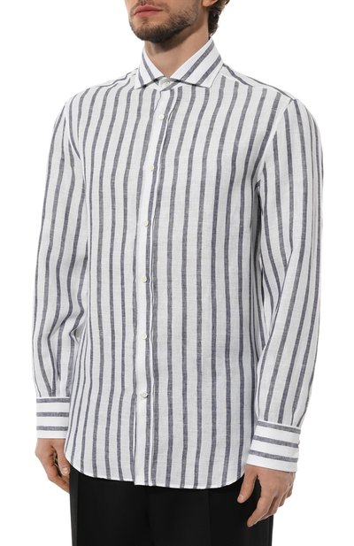 Льняная рубашка BRUNELLO CUCINELLI, арт. MM6450028, фото 3