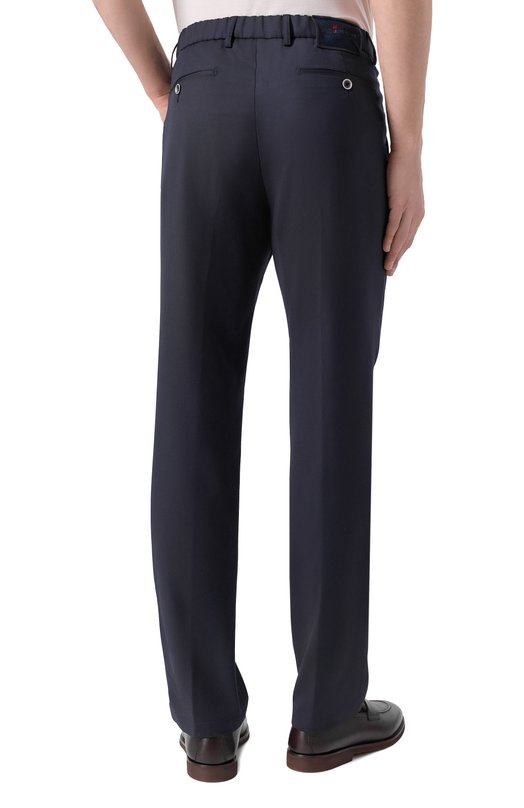 Шерстяные брюки Kiton UFPPERK0127H05 Синий  UFPPERK0127H05 Фото 4