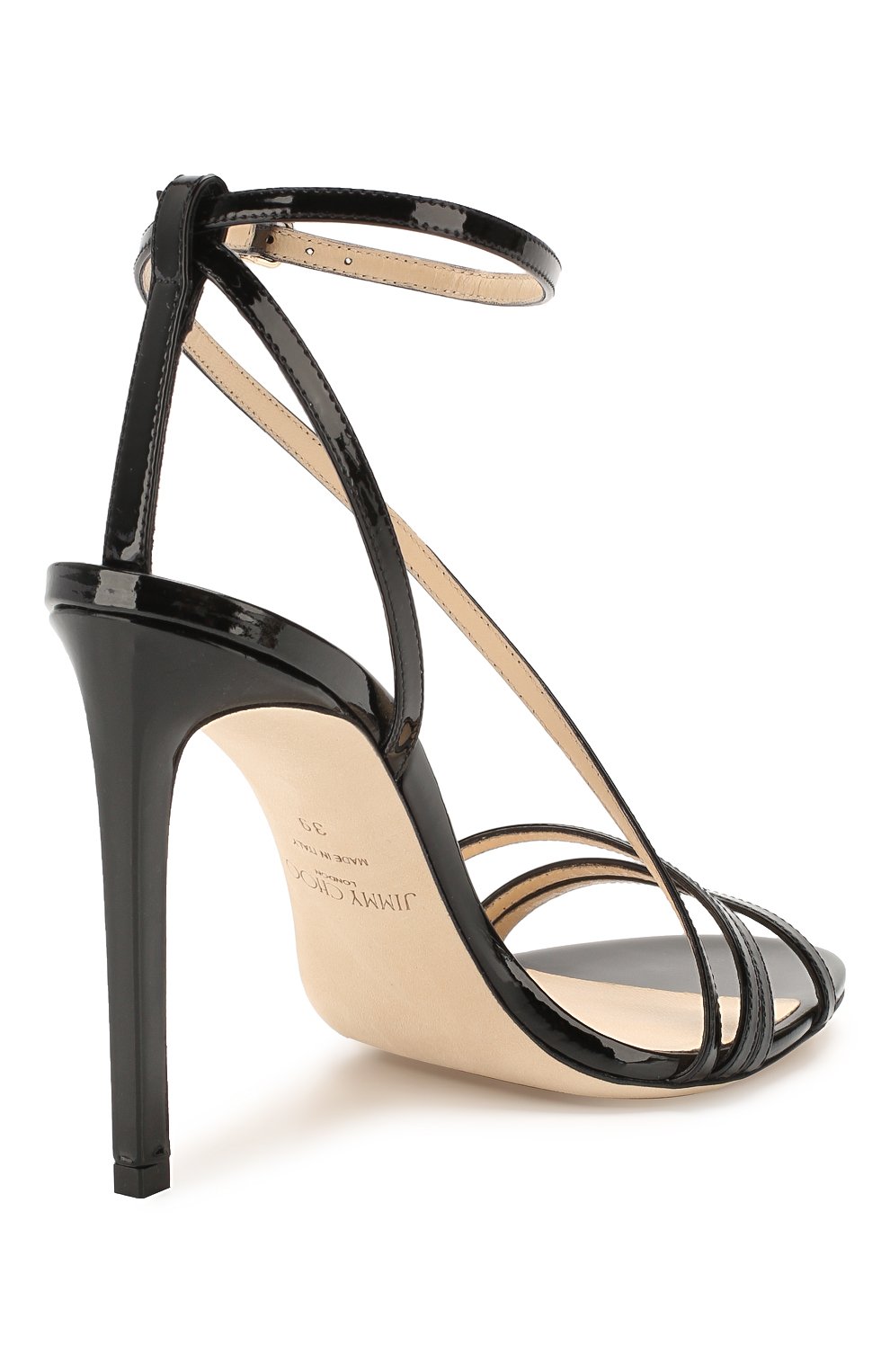 Кожаные босоножки tesca 100 JIMMY CHOO, арт. TESCA 100/PAT, фото 4