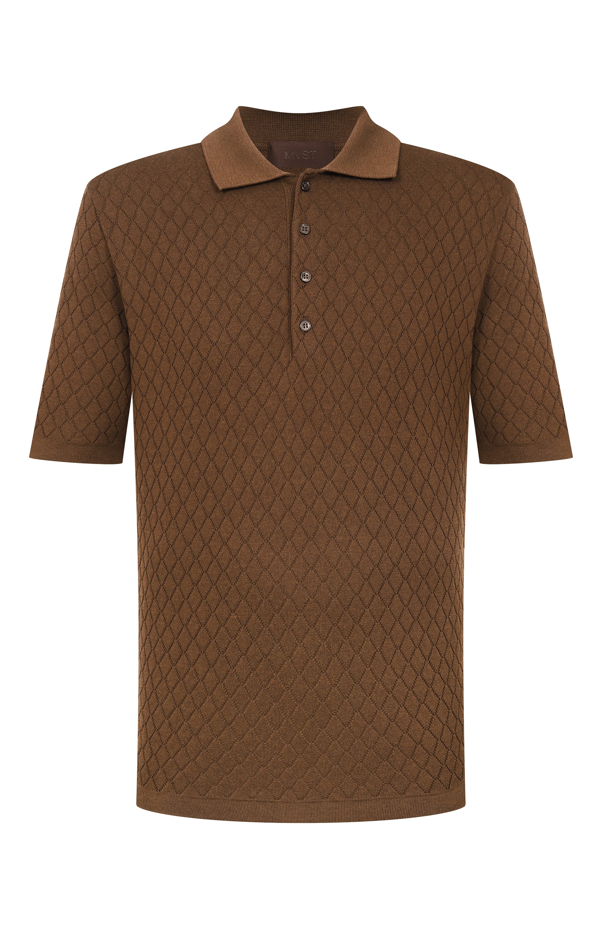 Поло из шелка и хлопка MVST, арт. M26.2PM.K127/Y205 R0MBI 3D, фото 1