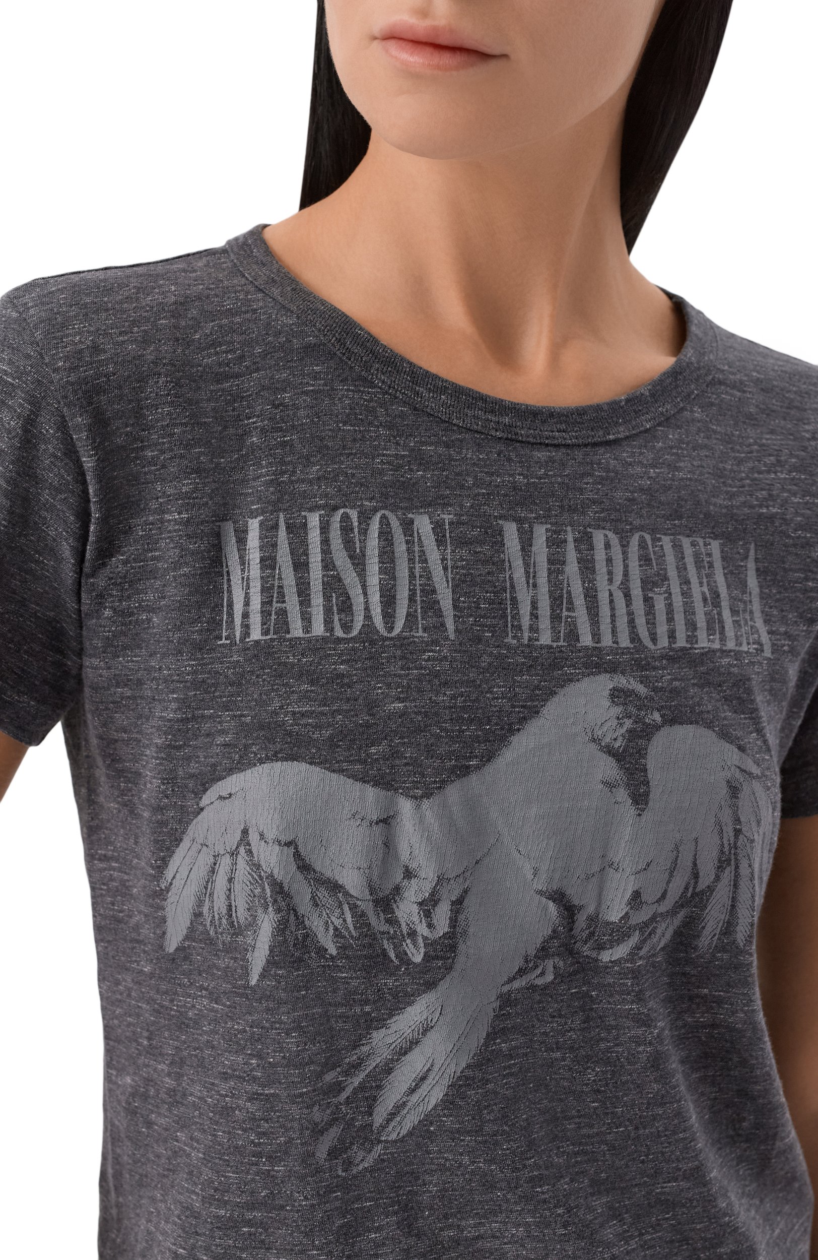 Хлопковая футболка MAISON MARGIELA серого цвета по цене 55950 руб., арт. S51GC0554/M20162, фото 5 Хлопковая футболка MAISON MARGIELA, арт. S51GC0554/M20162, фото 5