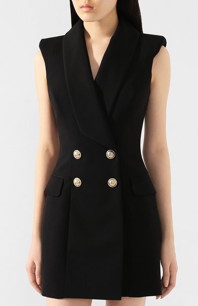 Шерстяное платье BALMAIN, арт. TF16069/167L, фото 3