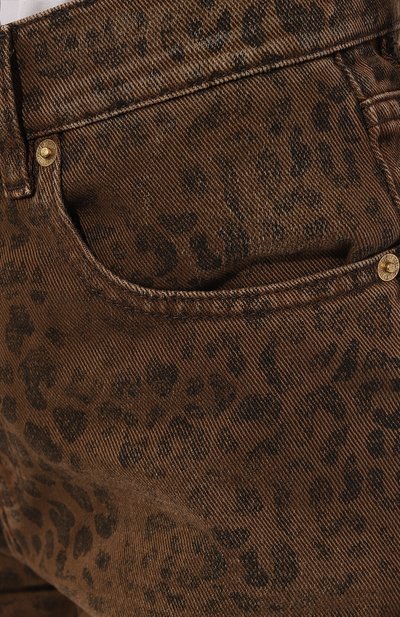 Джинсы GOLDEN GOOSE DELUXE BRAND леопардового цвета по цене 51550 руб., арт. GWP00843/P00062381325, фото 5 Джинсы GOLDEN GOOSE DELUXE BRAND, арт. GWP00843/P00062381325, фото 5
