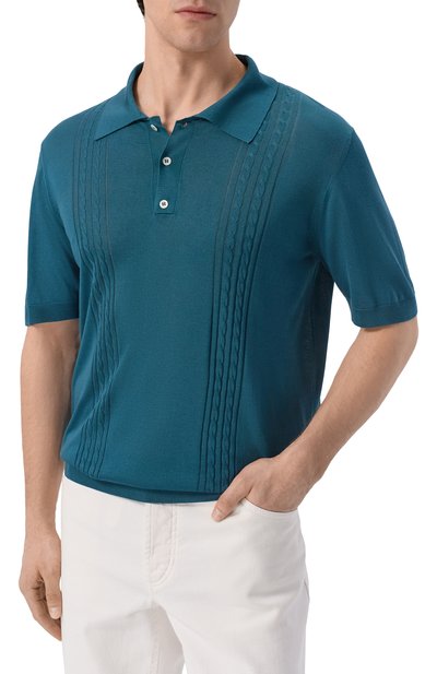 Шелковое поло KITON, арт. UMK0852, фото 3