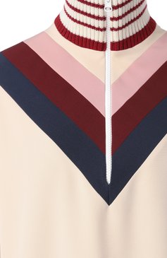 Женское платье LOOM BY RODINA разноцветного цвета, арт. LBR-OLMPB | Фото 6 (Драгоценные камни: Проставлено; Материал сплава: Проставлено; Материал внешний: Вискоза, Синтетический материал; Длина Ж (юбки, платья, шорты): Миди; Рукава: Длинные; Случай: Повседневный; Стили: Ретро; Женское Кросс-КТ: Платье-одежда)