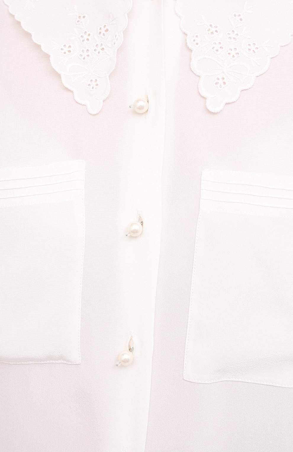 Шелковая блузка MIU MIU, арт. MK1430-102-F0K74, фото 5