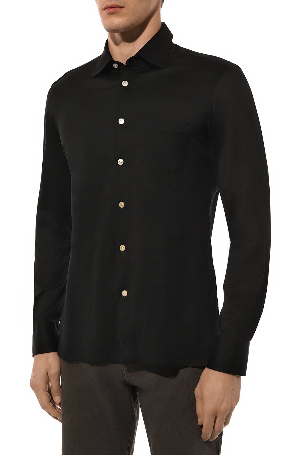 Хлопковая рубашка KITON, арт. UMCNERH0909411, фото 3