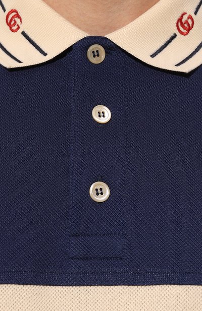 Хлопковое поло GUCCI, арт. 645259 XJC6J, фото 5