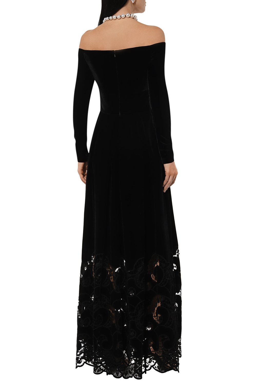 Бархатное платье ELIE SAAB черного цвета по цене 472000 руб., арт. D0429, фото 4 Бархатное платье ELIE SAAB, арт. D0429, фото 4