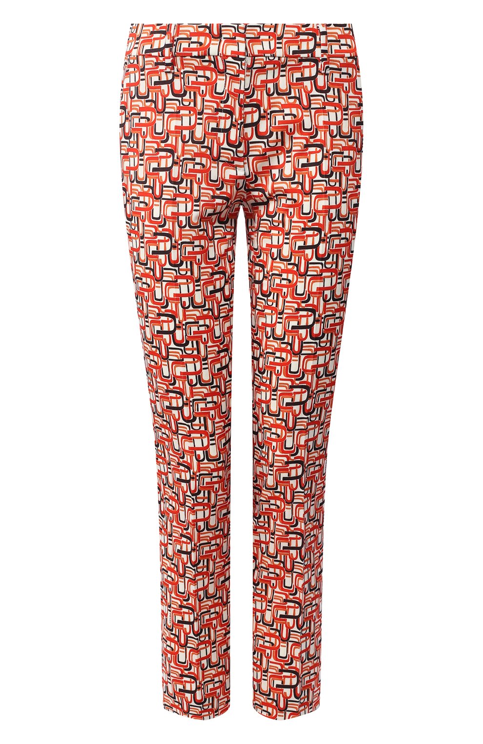 Укороченные хлопковые брюки с принтом PRADA, арт. P2469-1SEW-F0049, фото 1