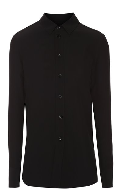Женская шелковая блуза прямого кроя SAINT LAURENT, арт. 395733/YYD02