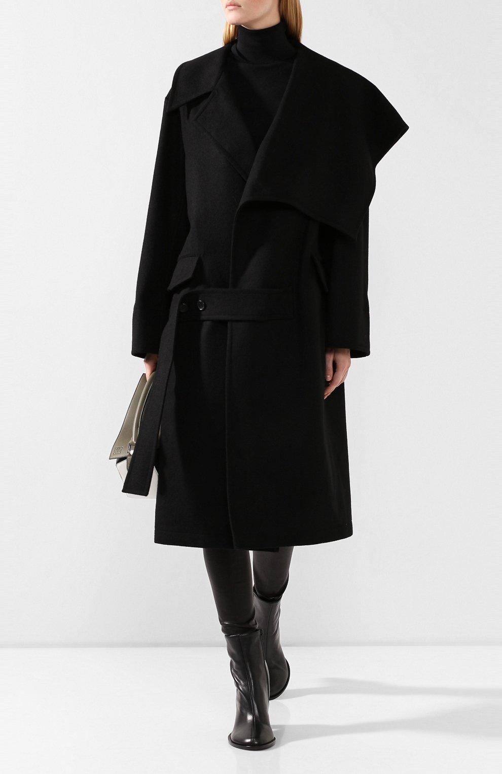 Шерстяное пальто YOHJI YAMAMOTO, арт. NC-C01-102, фото 2