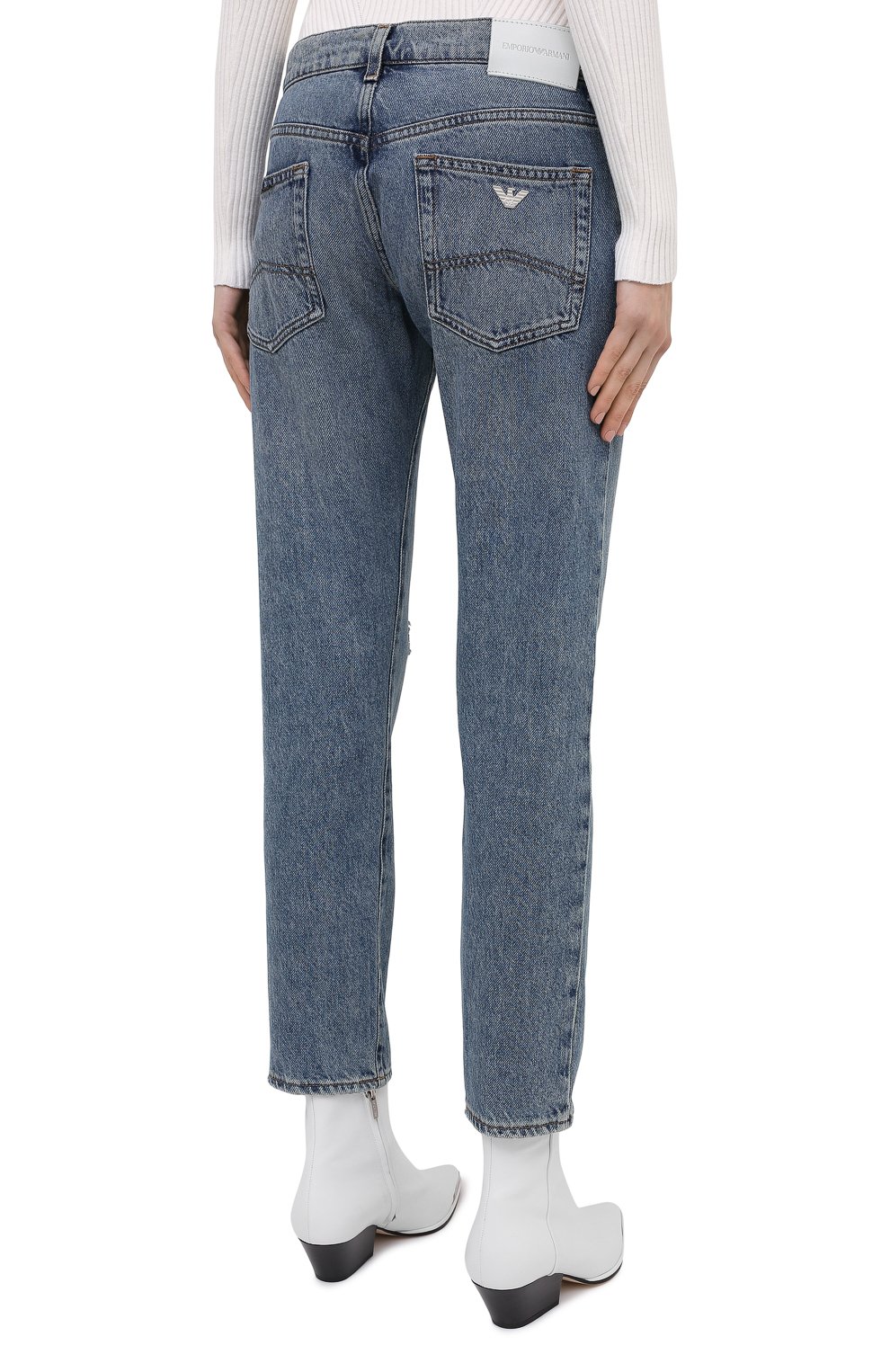 Джинсы EMPORIO ARMANI синего цвета по цене 23050 руб., арт. 6H2J36/2D9QZ, фото 4 Джинсы EMPORIO ARMANI, арт. 6H2J36/2D9QZ, фото 4