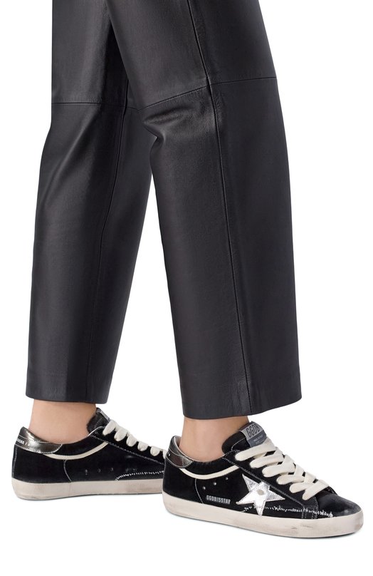 Комбинированные кеды Super-Star Golden Goose Deluxe Brand GWF01002.F008143 Чёрный  GWF01002.F008143 Фото 2