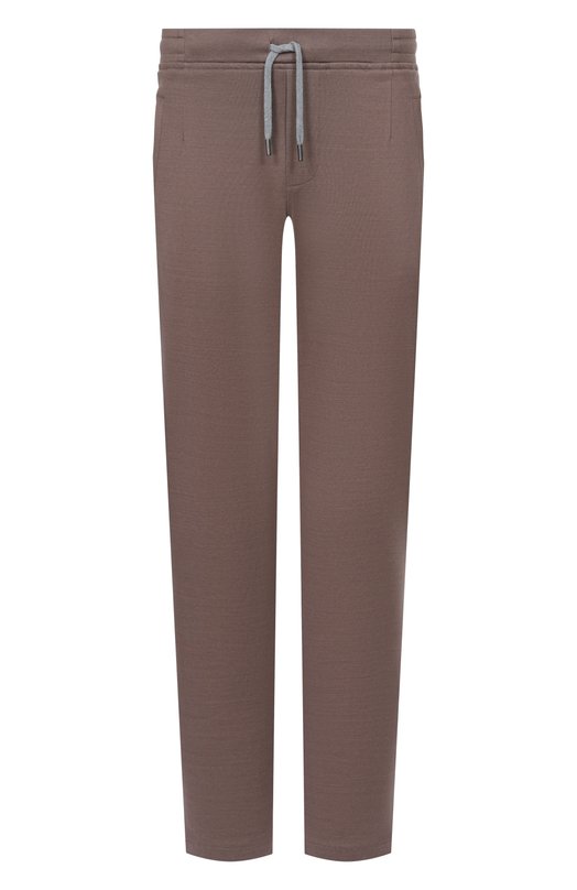 Брюки из хлопка и шелка MVST 13M710/B000/MUST Коричневый 13M710/B000/MUST