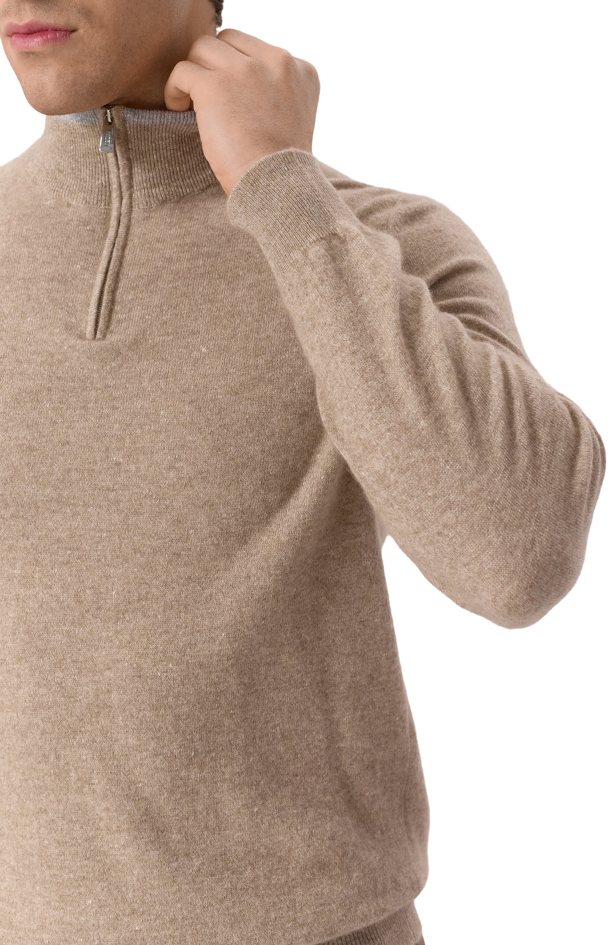 Джемпер из кашемира и льна FEDELI, арт. 8UE05605T, фото 5