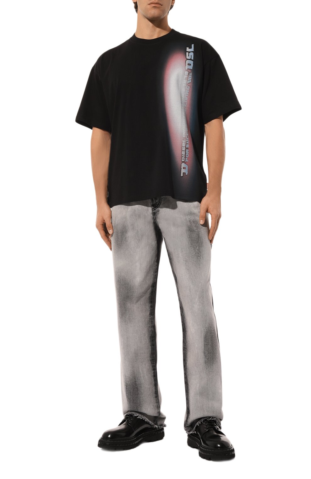 Хлопковая футболка DIESEL, арт. A15938/0PLAT, фото 2