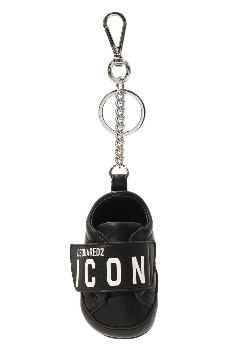 Мужской брелок icon DSQUARED2 черного цвета, арт. KRM0081 34607309 | Фото 1 (Материал сплава: Проставлено; Нос: Не проставлено; Материал: Текстиль, Вискоза, Пластик, Синтетический материал)