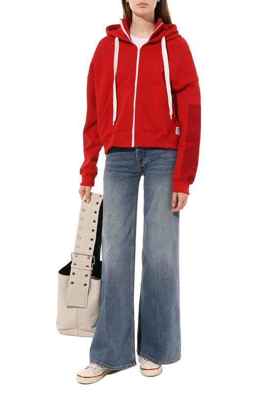 Хлопковая толстовка GOEN.J Красный, фото 2