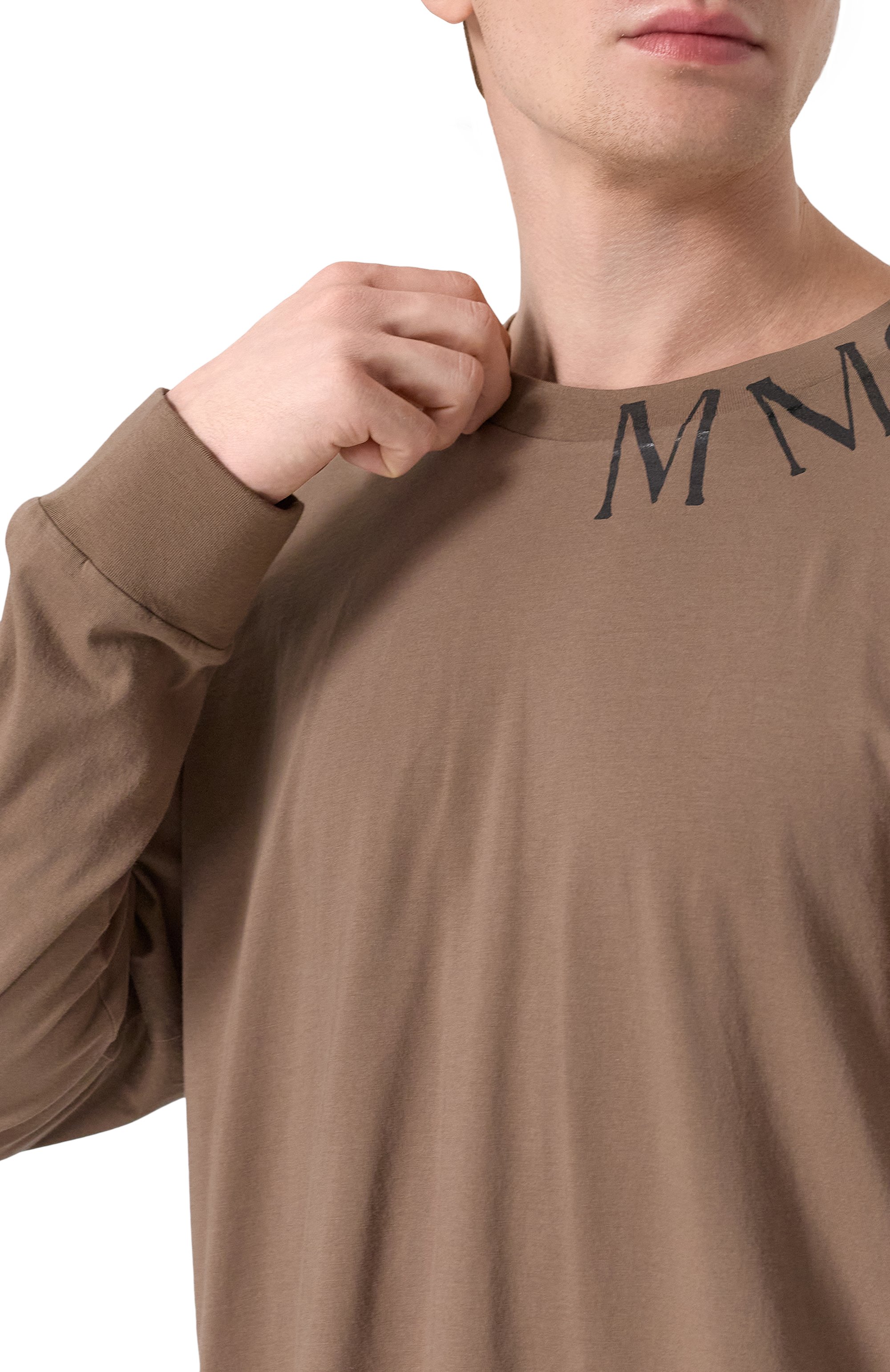 Хлопковый лонгслив MM6, арт. SH0GC0047/S24312, фото 5